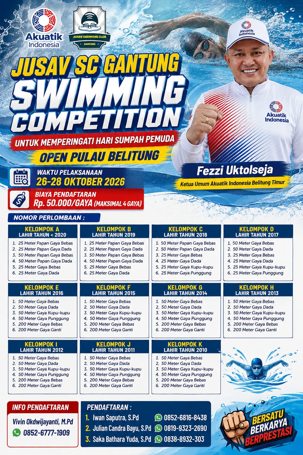 JUSAV SC Gantung Swimming Competition